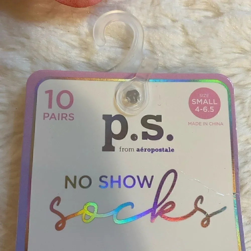 P.S. from Aeropostale  Girls 10 pairs  Socks-S
